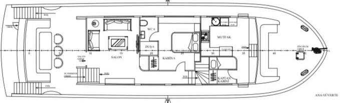 Lycian Dream main deck floorplan